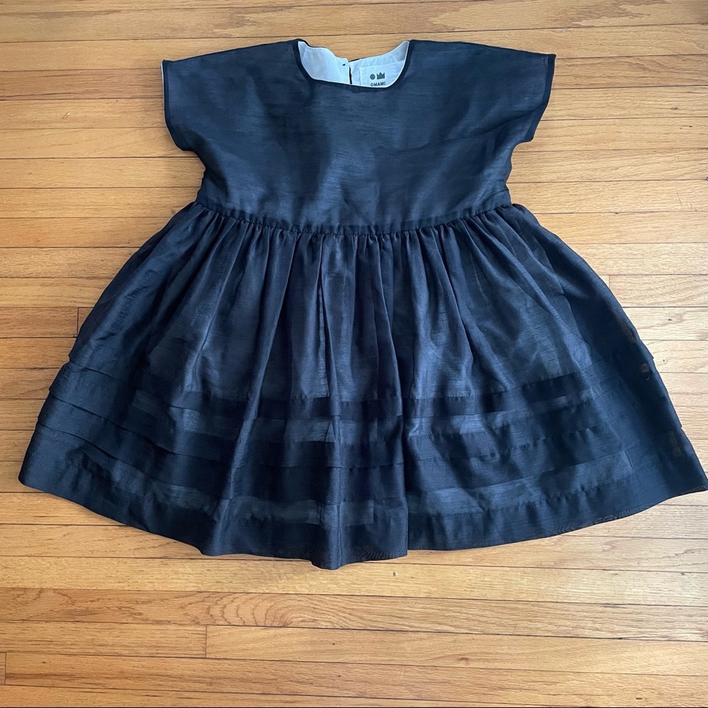 Omami Mini Black Fully Lined Dress - Size 6